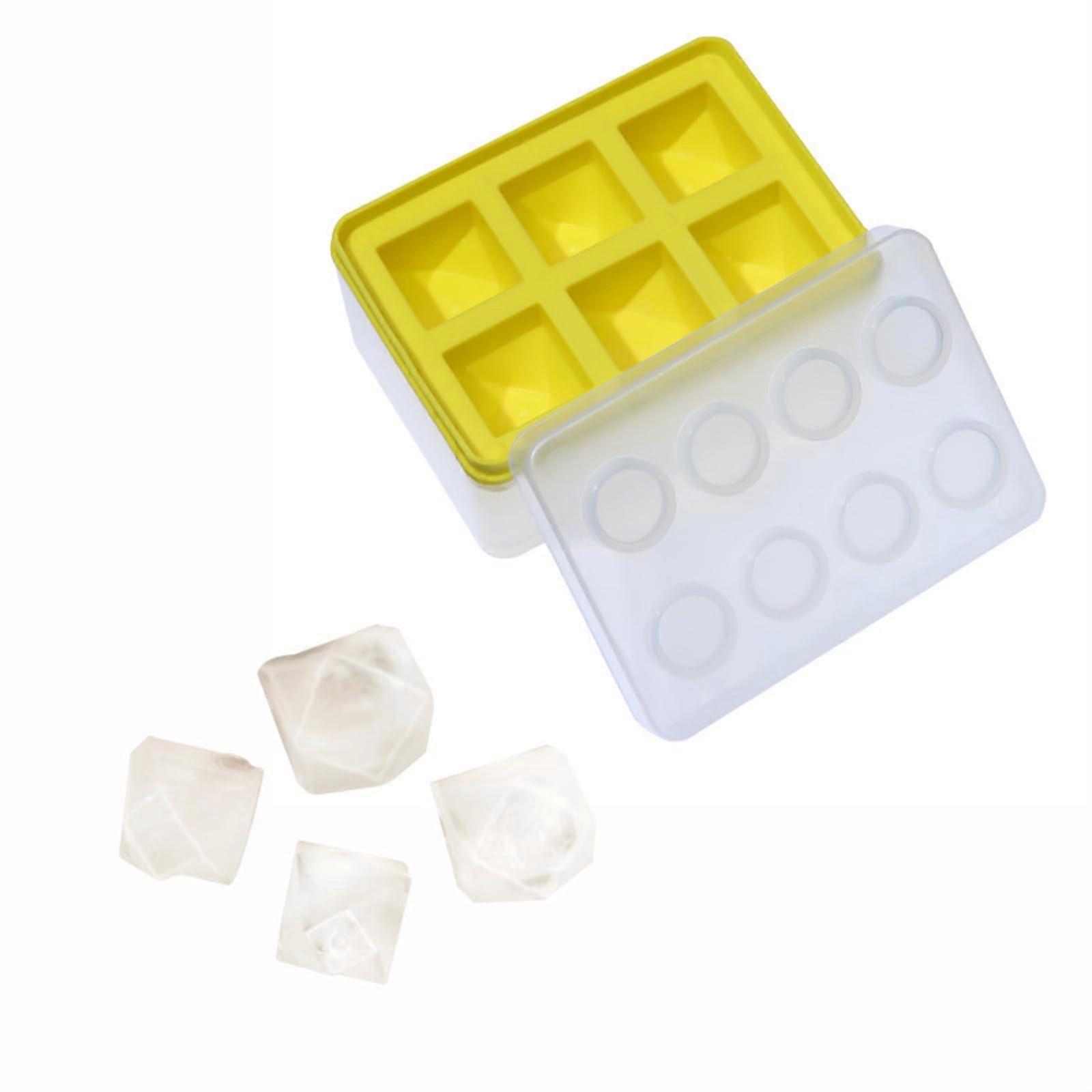 Silicone Ice Cube Tray with Leakproof Lid, Flexible Mold for Baking and Freezing