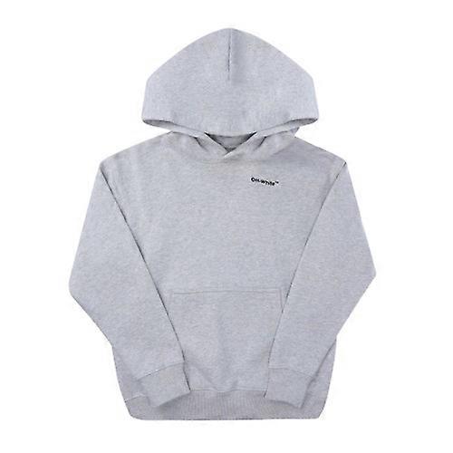 Off White Childrens/Kids Peace Back Print Hoodie