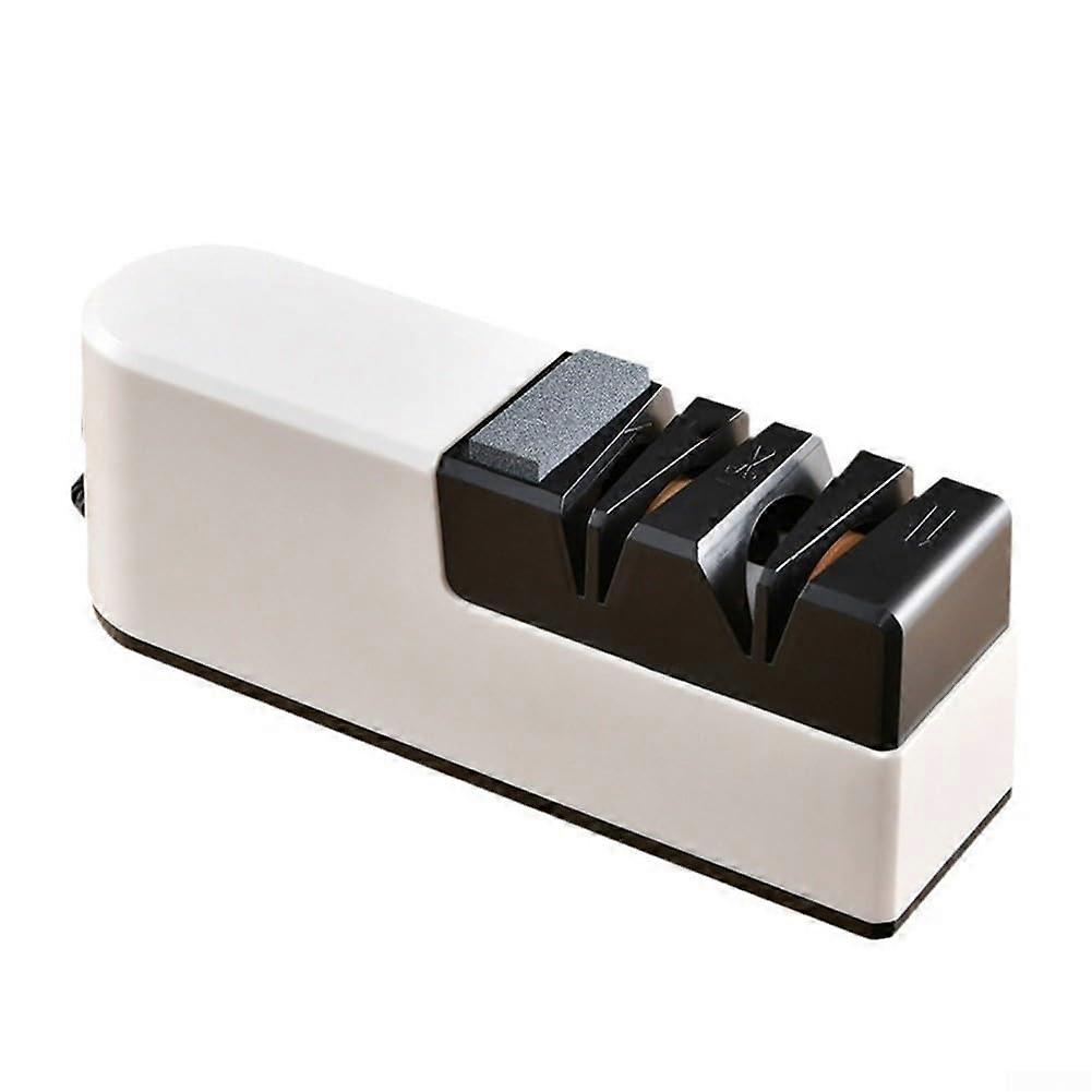 USB Rechargeable Electric Knife Sharpener with Fast Precision Sharpening for Kitchen Tools