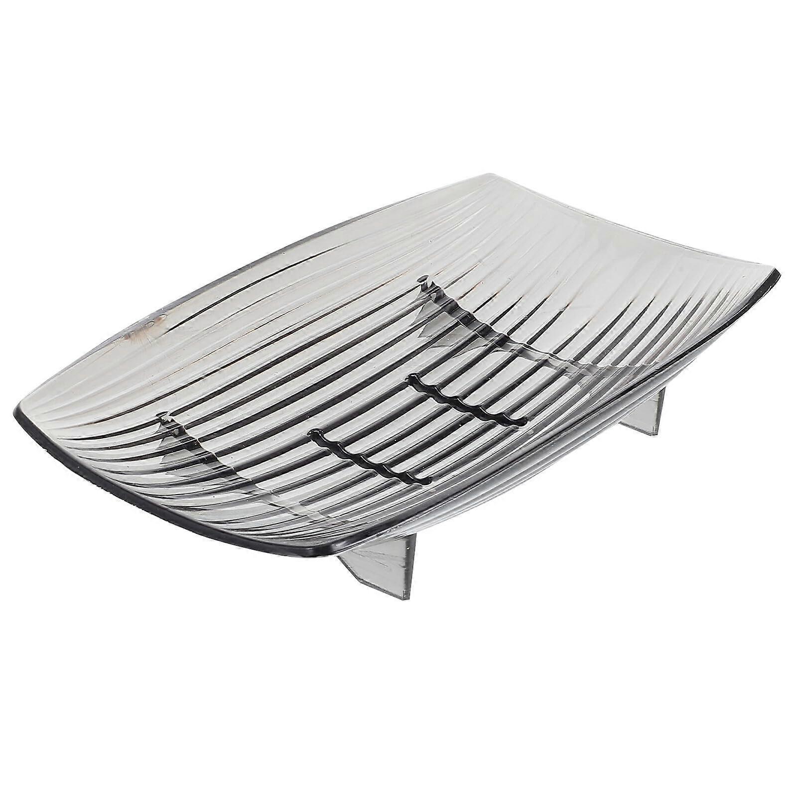 Self Draining Soap Dish with Fast Drainage, Keeps Soap Dry, PET Easy Clean for Shower Sink Kitchen