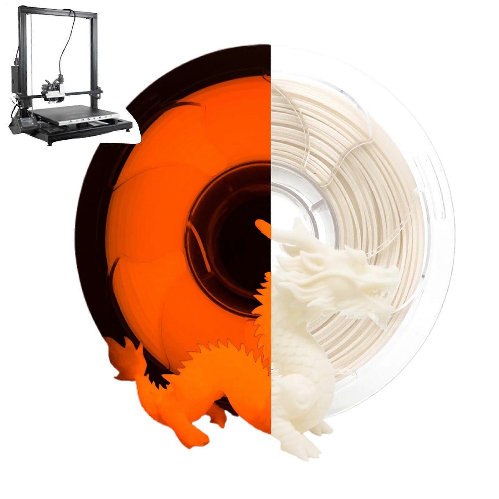 Glow in the Dark Rainbow Gradient PLA 3D Printer Filament 1.75mm Spool for Ender 3