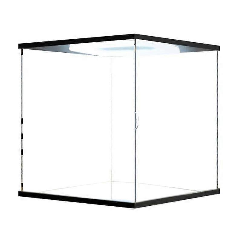 Acrylic Display Case with USB LED Ring Light and Mirror for  76209 Thor's Hammer