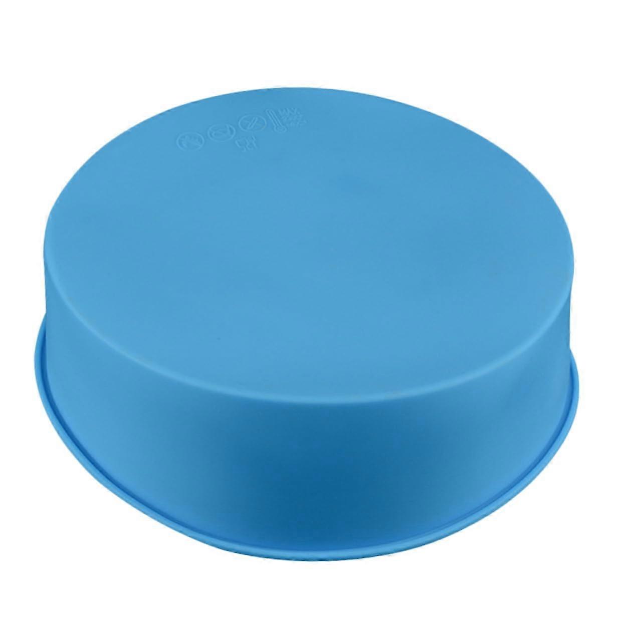Round Silicone Cake Pan NonStick Baking Mold for Candy Cake Pudding Jelly Biscuit Easy Clean