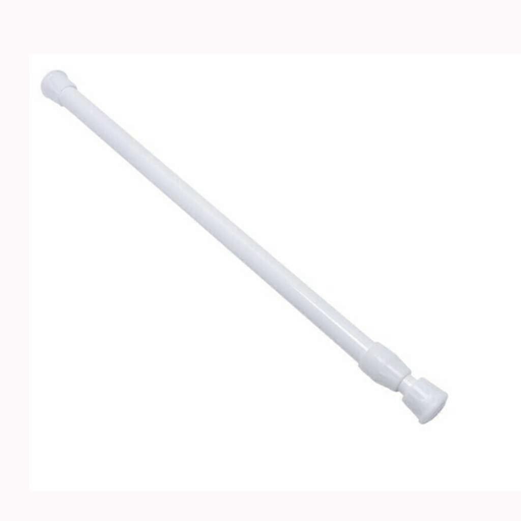 Tension Curtain Rod Adjustable Telescopic 40-70cm No Drill Spring Loaded MultiPurpose