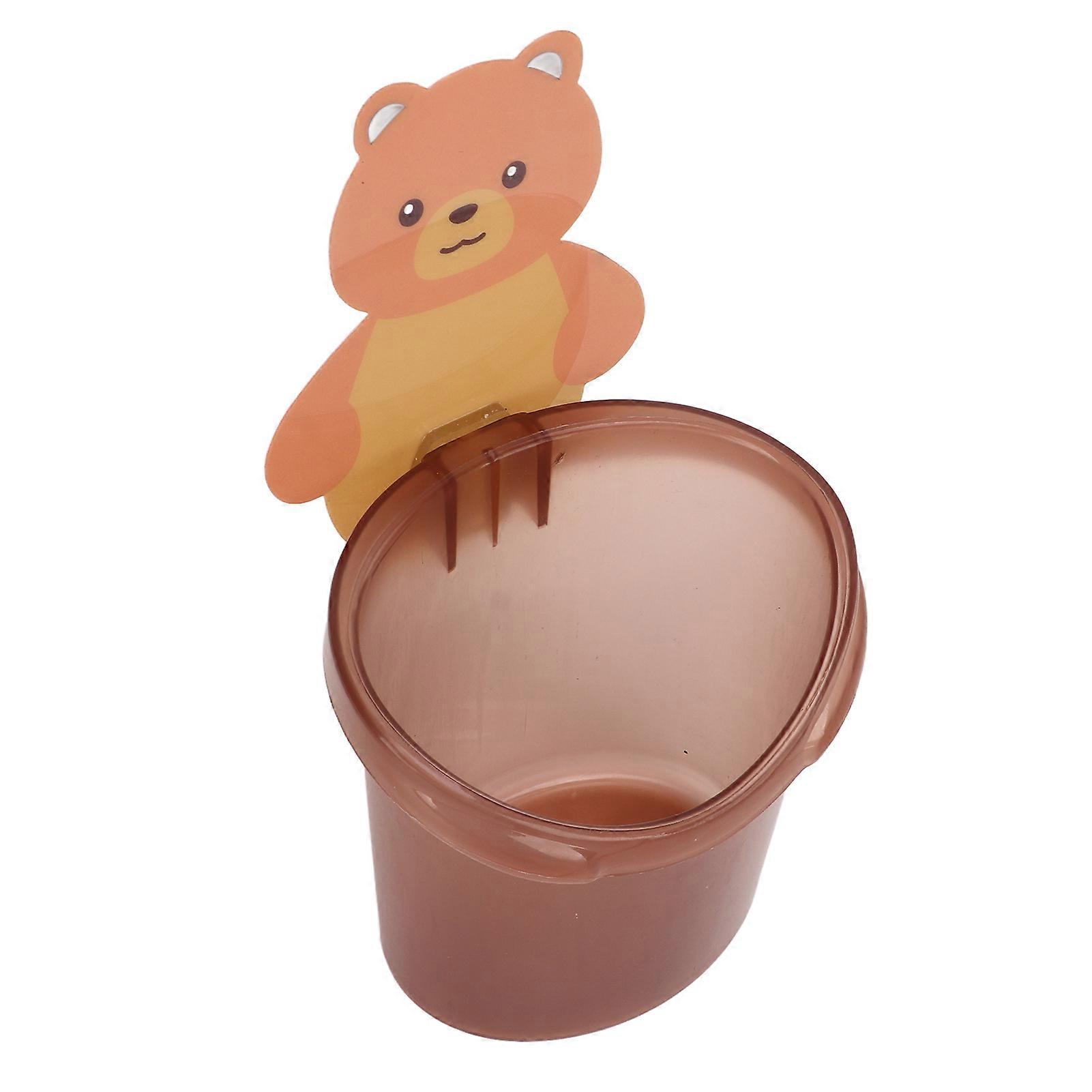 Rack Mounted Cup Holder Bathroom Comb Storage Bear Toothbrush Wall Storage