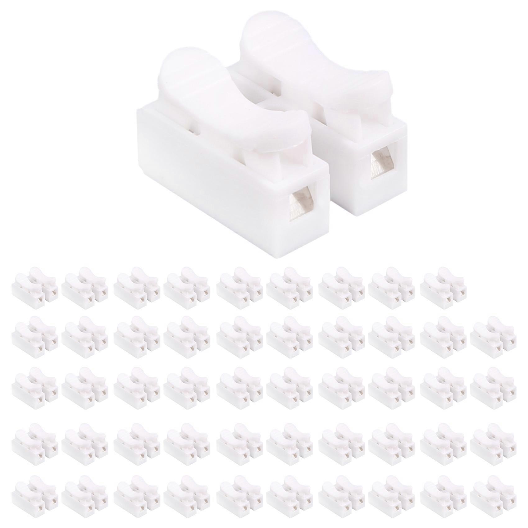 50PCS Spring Wire Connector Cable Clamp Terminal Block Connector