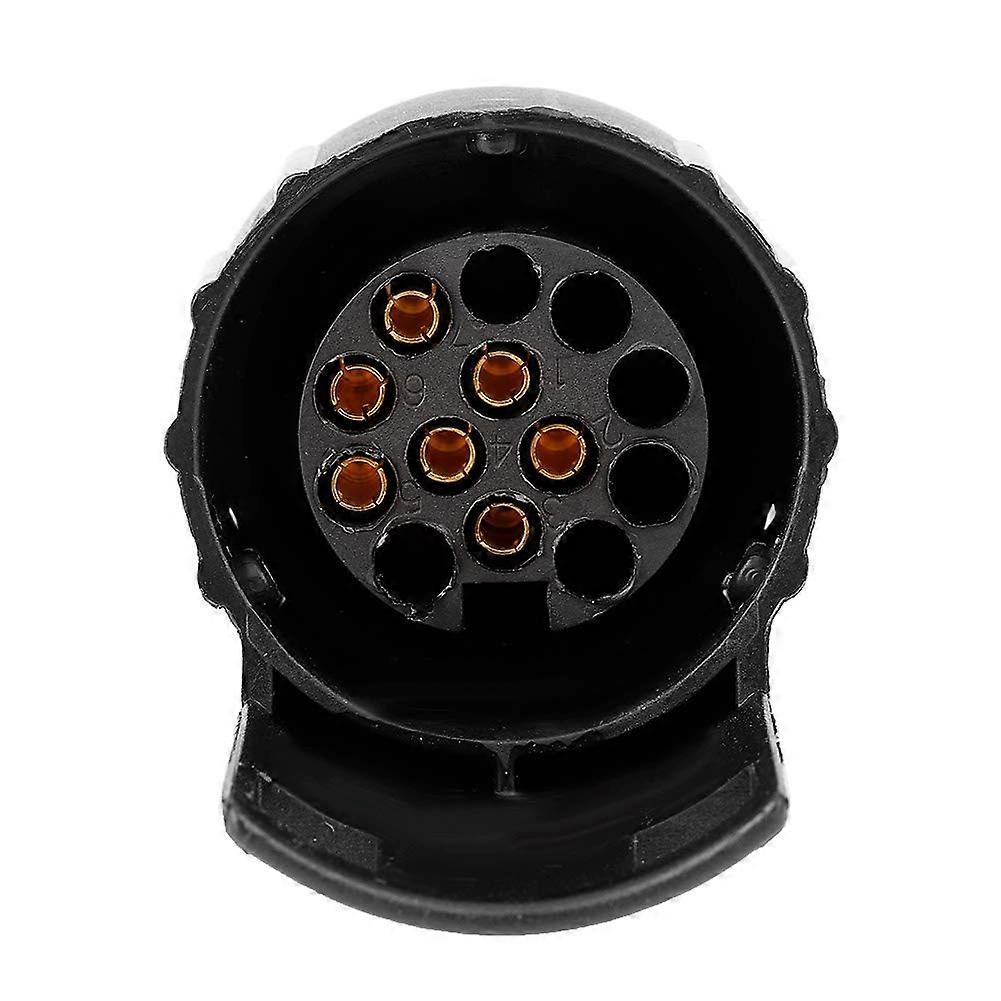 Towbar Socket Adapter 7 Pin to 13 Pin Trailer Plug Converter Heavy Duty ABS Full Lighting Function