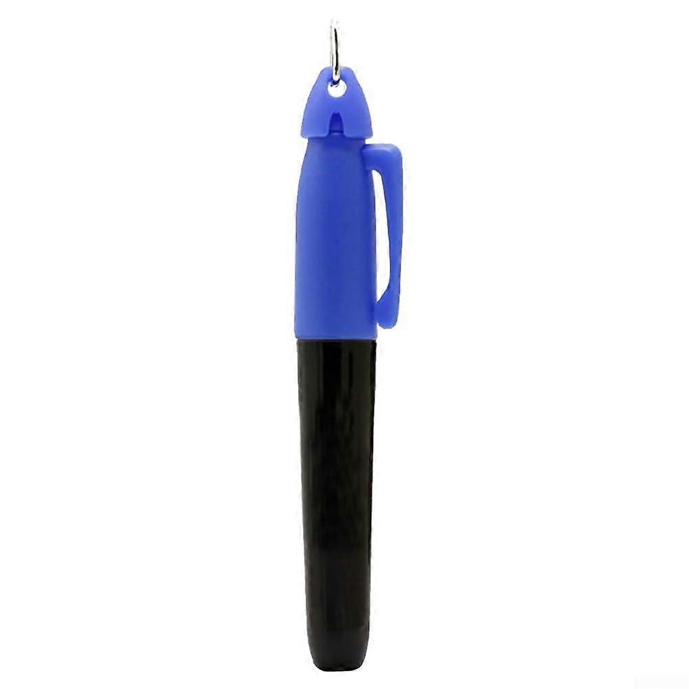 Golf Ball Alignment Marker Pen with Hook, Waterproof FastDrying Ink, 11 Colors, Black Blue