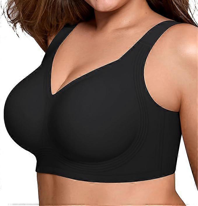 Bras for Women Supportive Wireless Push Up Bra Full Coverage No Underwire