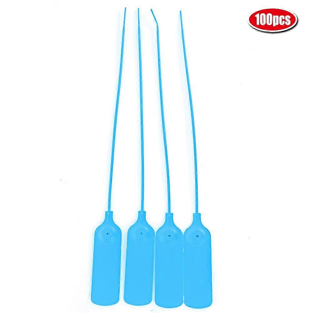 Plastic Zip Ties 30cm with Self Locking Security Tags, TamperResistant Blue 100 Pack