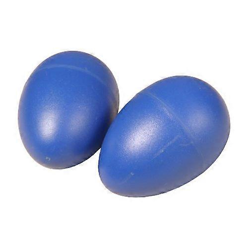 Blue Plastic Egg Shakers Pair for Music, Durable Percussion Shakers for Classroom and Performance