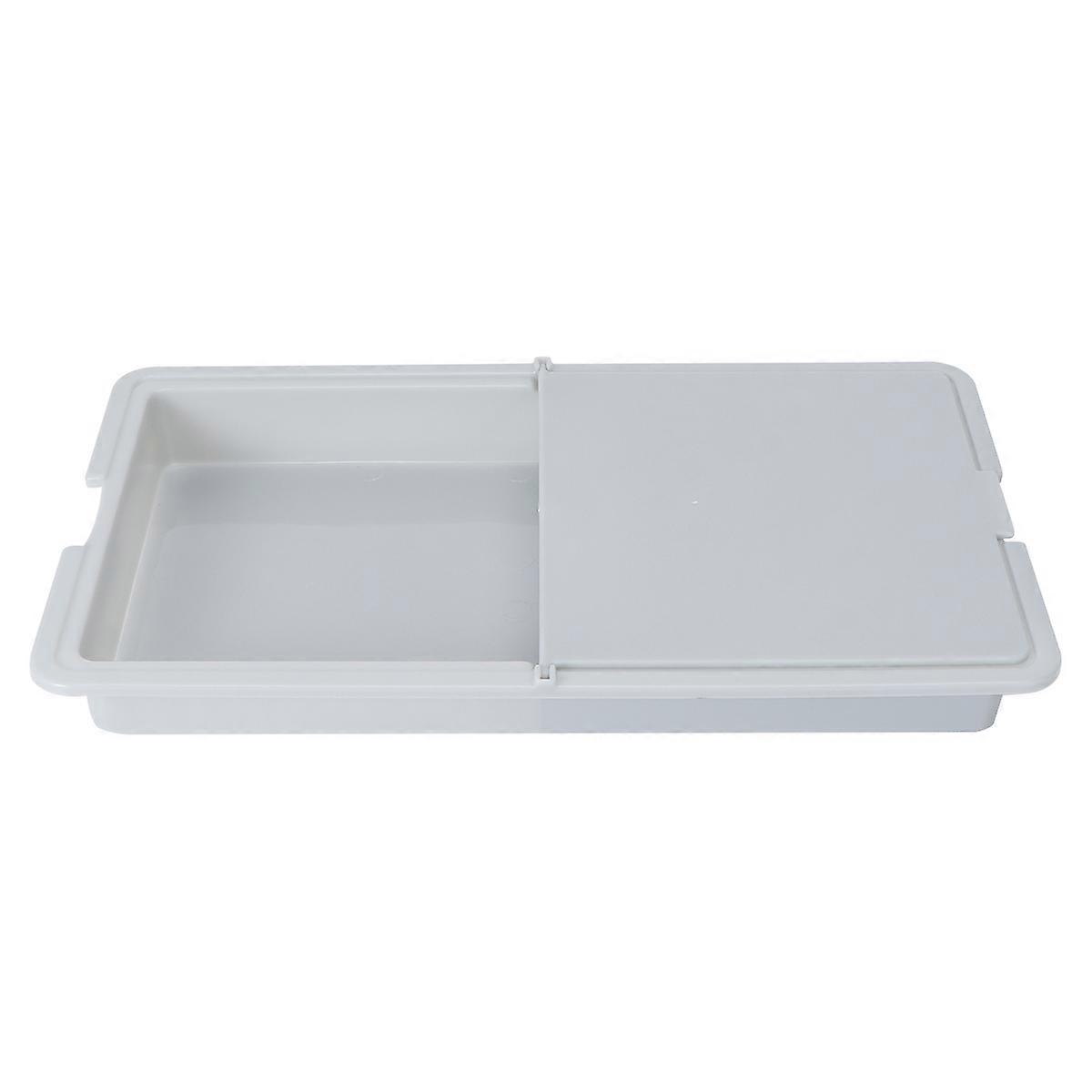 Grey Flexible Chopping Board for Kitchen Use with Drain Basket 1Pcs