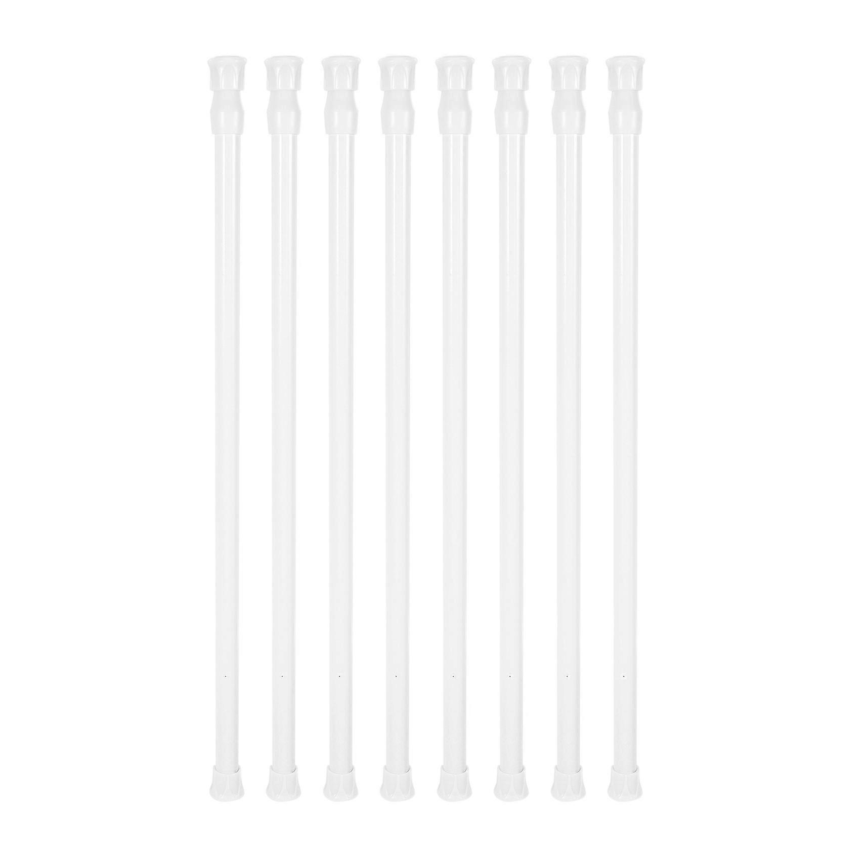 8 Small Tension Rods Spring Extendable Curtain Shower Telescopic Rod