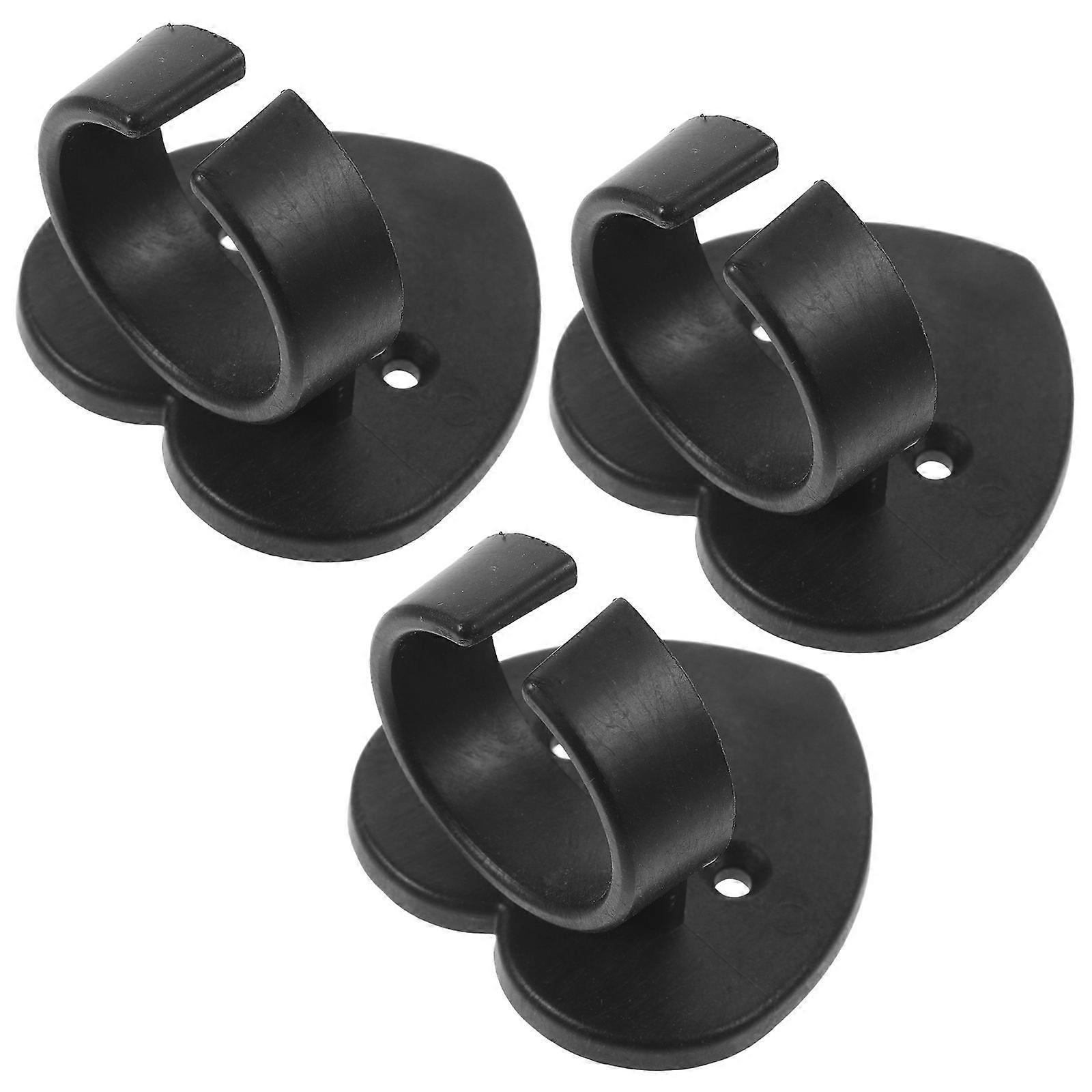 Microphone Holder Plastic Microphone Clip for Stage Show 3Pcs