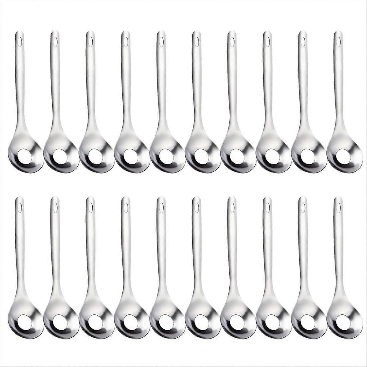 Stainless steel meatball making spoon
