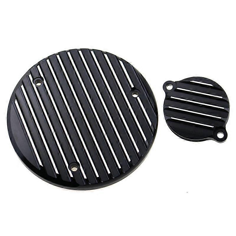 Motorcycle Right Side Decor Protector Cover Cap for ,Black+White