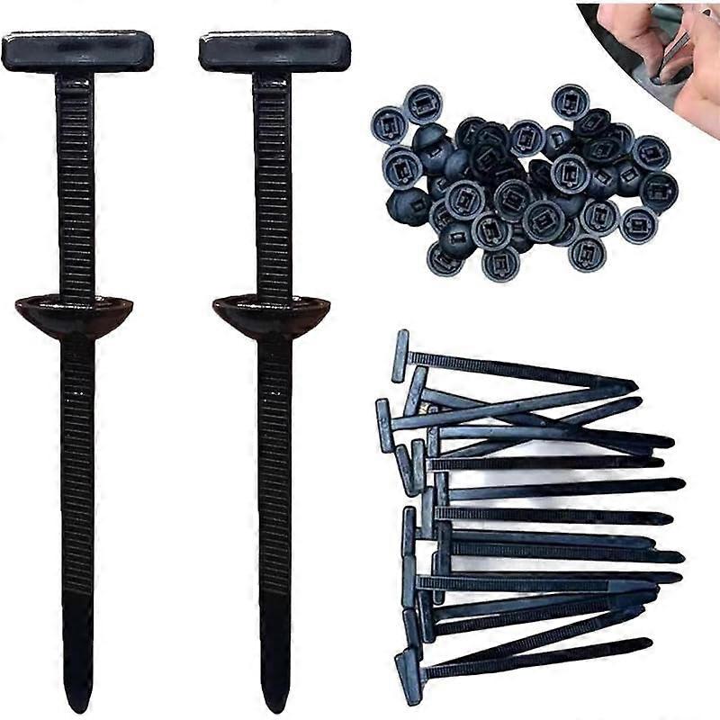 100pcs Cable Tie Buckle Nylon Cable Ties, Universal SelfLocking UVResistant for Car