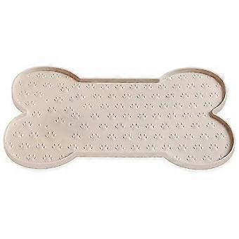 Dog Food Mat Anti-Slip Silicone Thicker Pet Placemat Waterproof Feeder Pad with Raised Edge Puppy Fe
