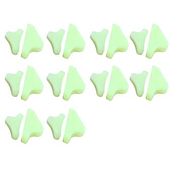 20Pcs Fluorescent Tente Corde Boucle Boucle De Corde De Vent Boucle De Corde Triangle