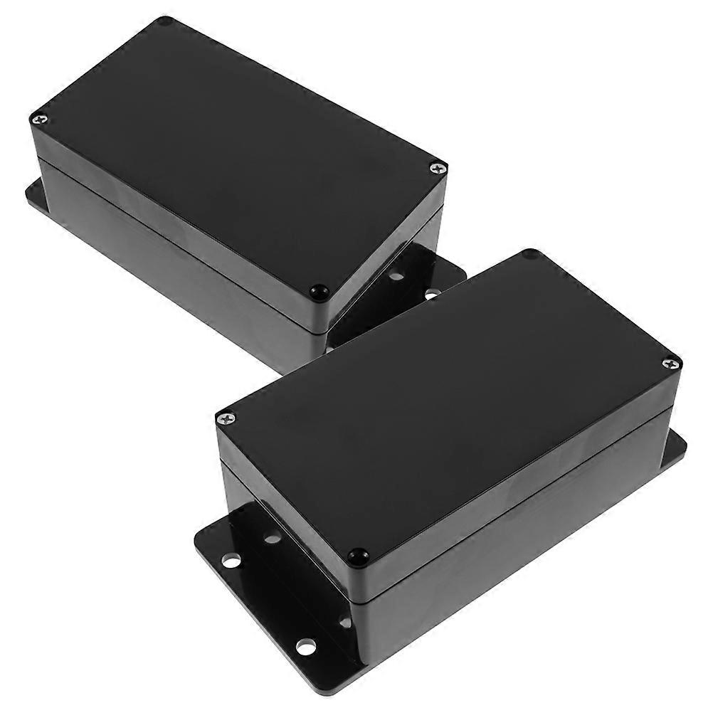 Waterproof Junction Box Plastic Electrical Enclosure Box for Cable Protection 2Pcs