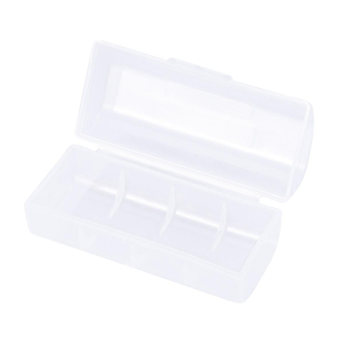Battery Storage Case, 2 Pcs, Transparent Plastic, Durable