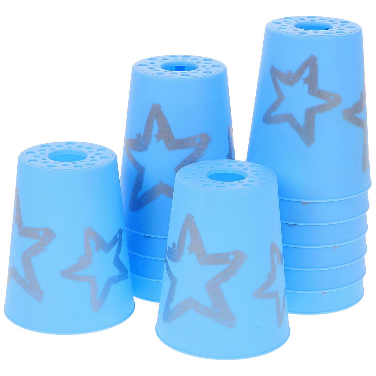 Stackable Cups for Sport Stacking Game 36Pcs Set Sky-Blue