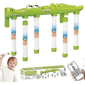 Crocodile Reflex Stick Game Light-Up Reaction Training Hand Speed Challenge Game Hand Eye Coordination