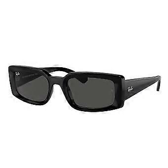 Ray-Ban RB4395F Kiliane Asian Fit 667787 Full Rim Svarta Unisex Rektangulära Solglasögon UV3 Original