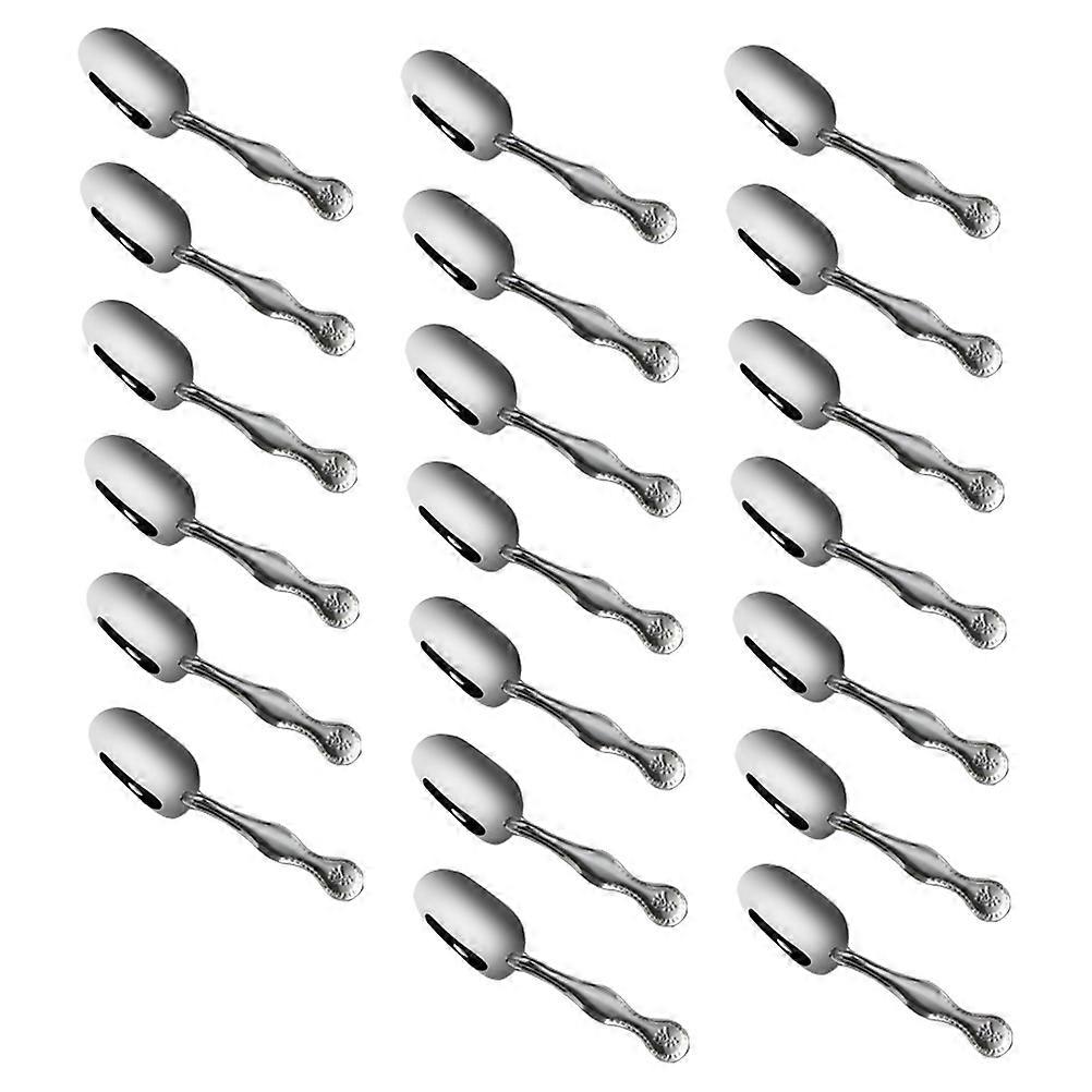 Multi-Function Stainless Steel Tea Scoops with 30Pcs for Household Use