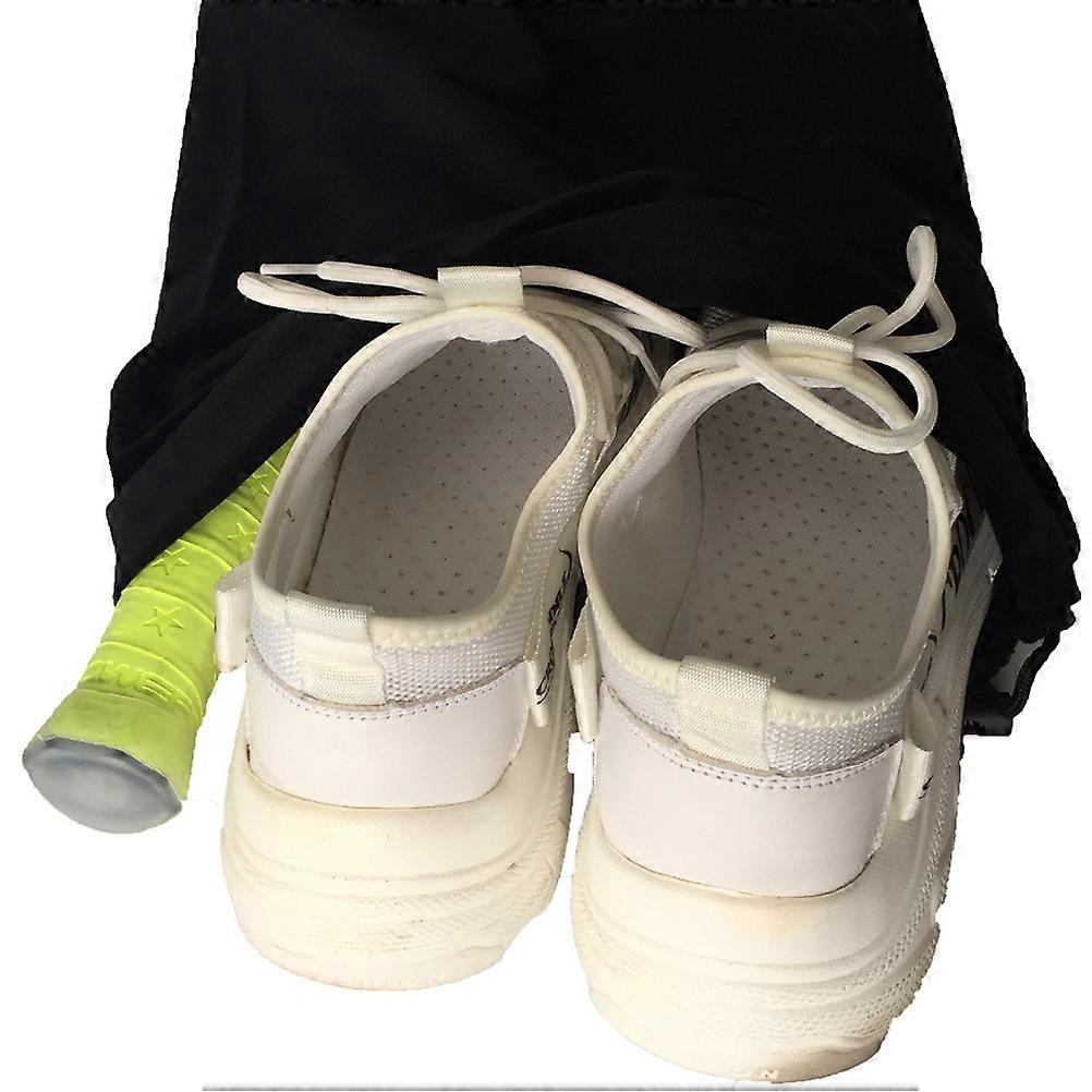 Black Tennis Racket Drawstring Protection Bag for Storage
