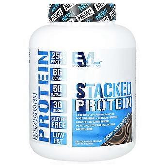 EVLution Nutrition, Stacked Protein, Double Rich Chocolate, 5 lb (2268 kg)