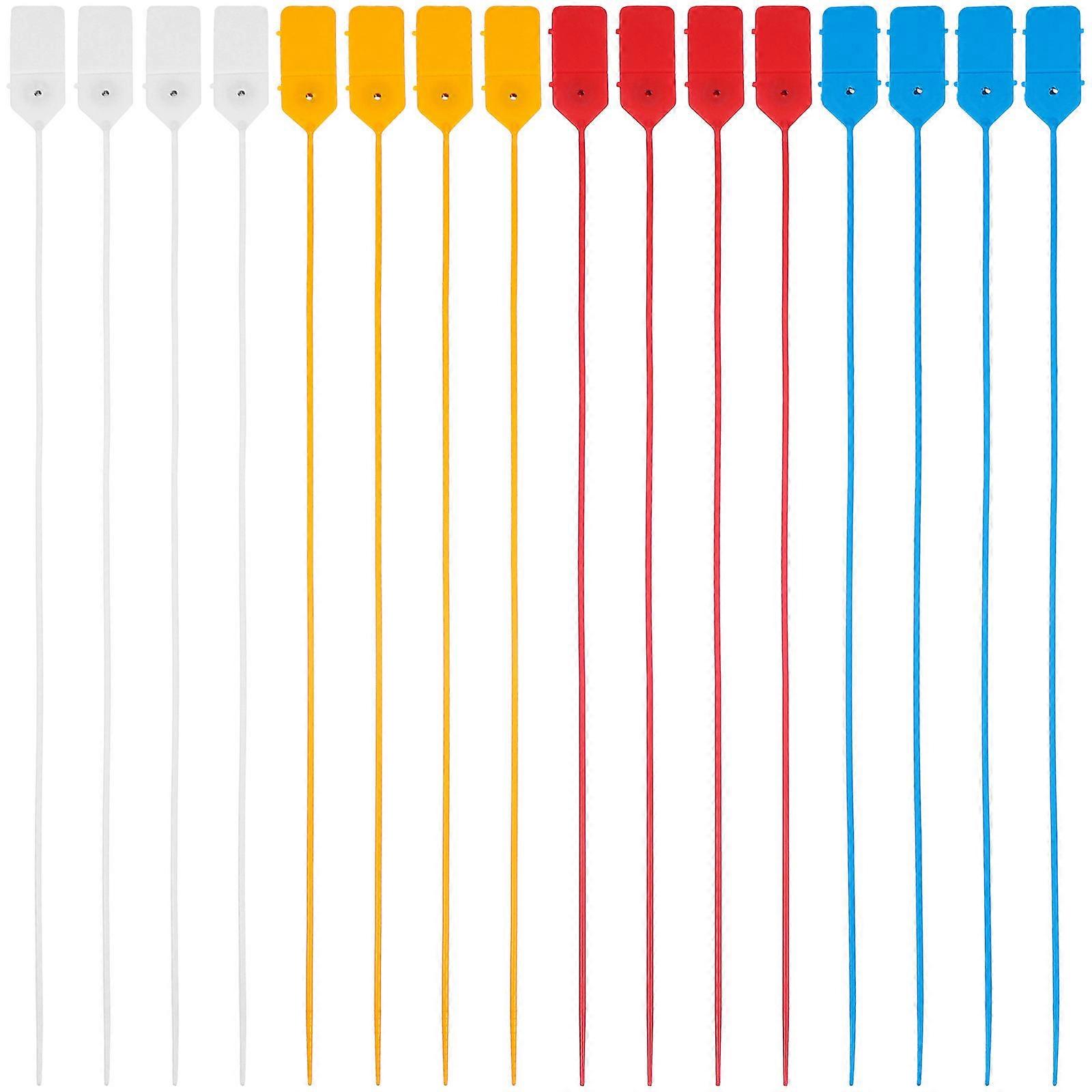 48Pcs Disposable Self-Locking Seals Useful Plastic Security Seals (Random Color)