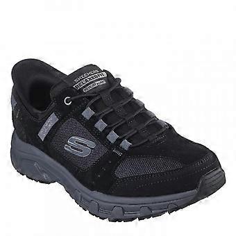 Skechers Mens Leather Relaxed Fit Shoes