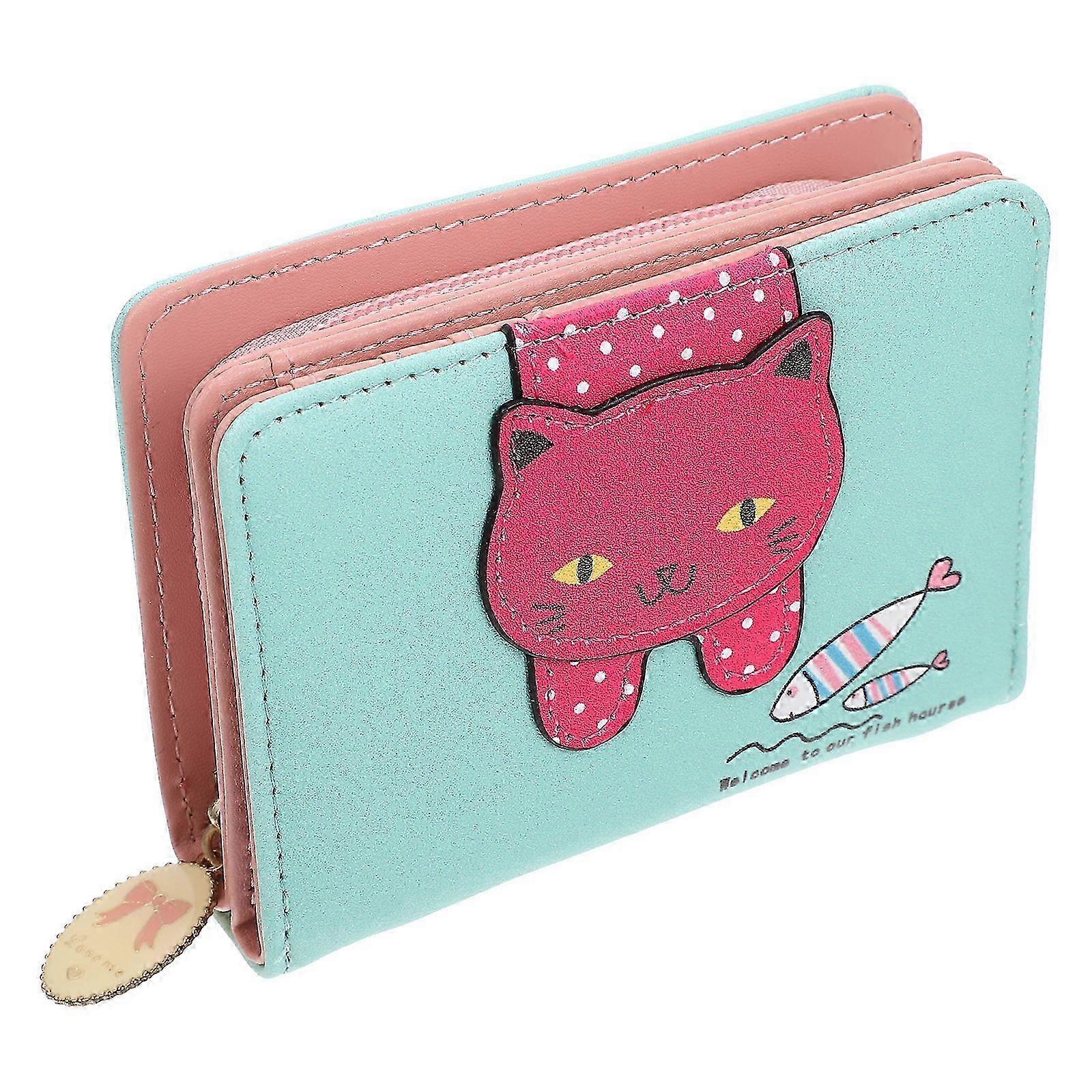 Change Purse For Coins Compact Rectangular Pu 1Pcs