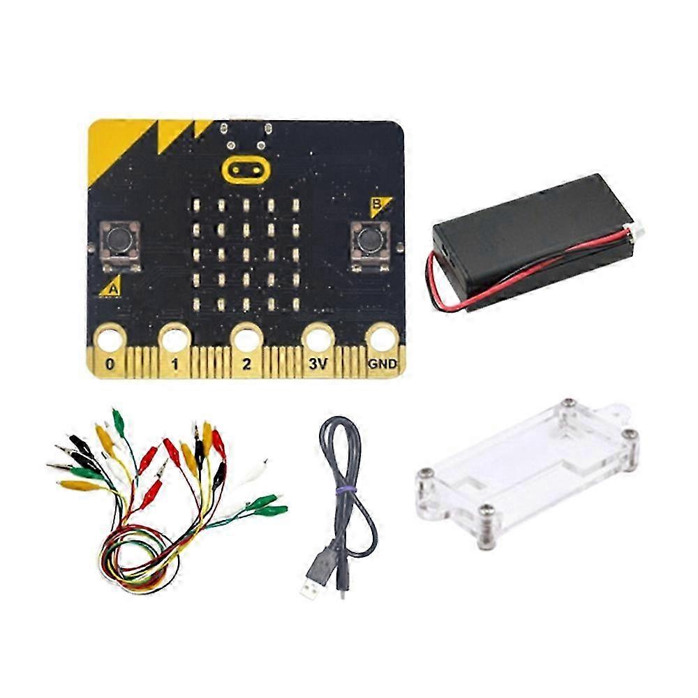 BBC Microbit Go Start Kit Micro:Bit BBC Development Board DIY Programmable Learning with Alligator Clips Test Lead Set JH3
