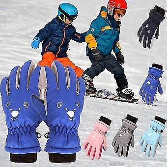 Children's Ski Gloves Cold And Windproof Waterproof And Warm Cold-proof Gloves Suitable For 3-6 Years