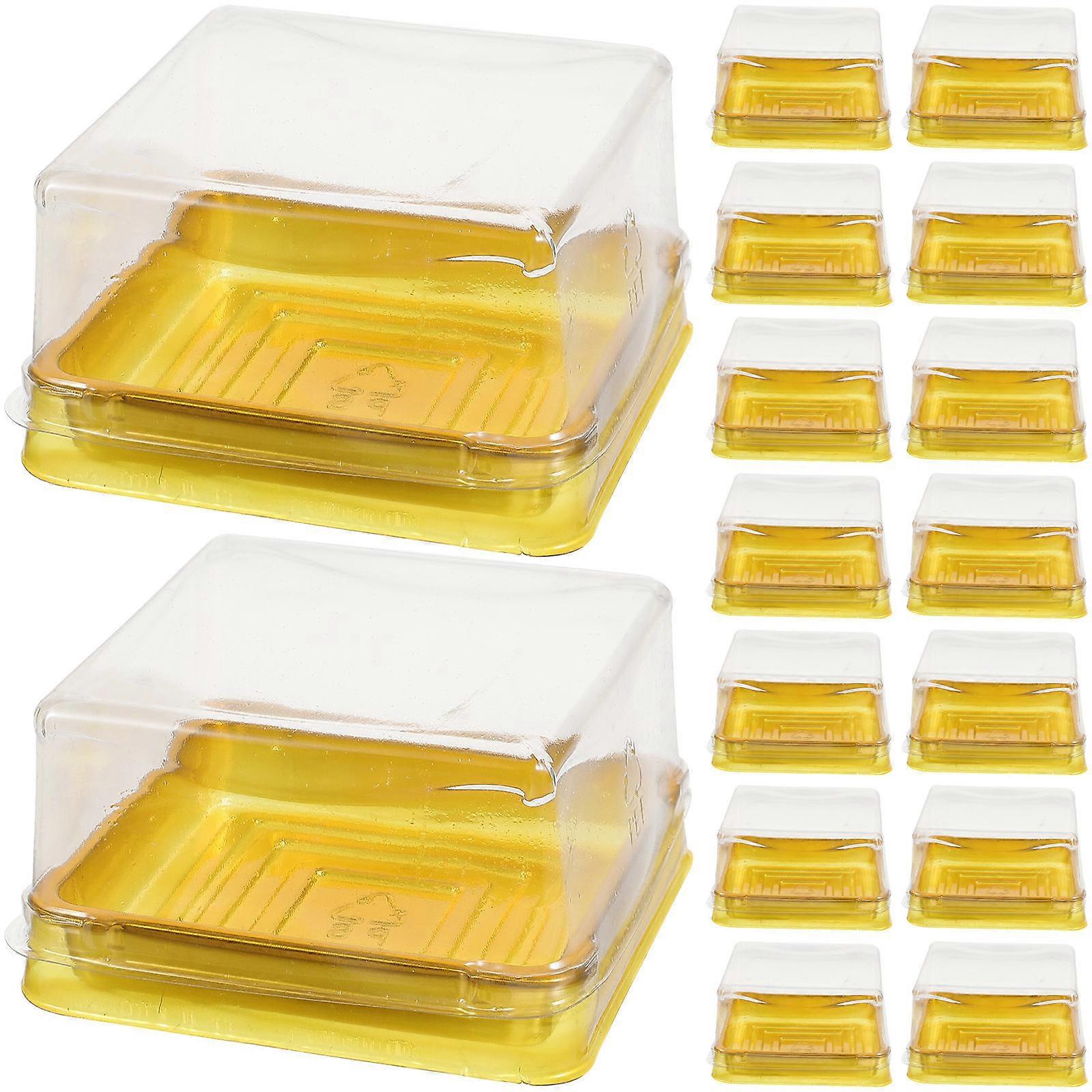 50pcs Moon Cake Packaging Boxes Cupcake Containers Dessert Storage Boxes