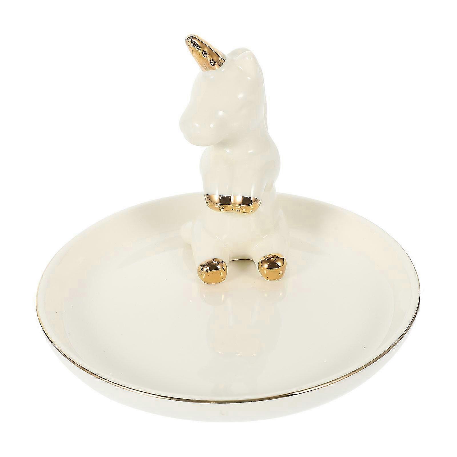 Ceramic Jewelry Tray | Multi-Function Ring Holder | Decorative Storage Organizer