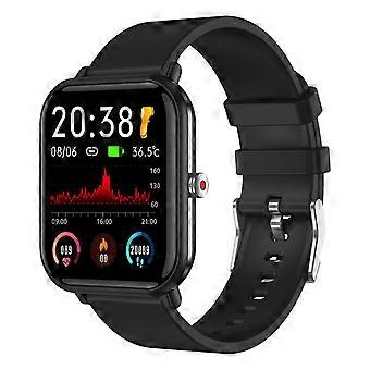 2024 Uusi kehon lämpötilamittari Katso aikuisten älykello Urheilumusiikin toisto Vedenpitävä SmartWatch Syke Verenpaine