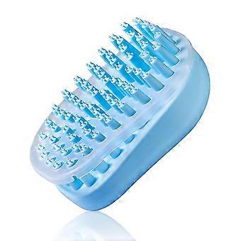 Pet Bath Massage Brush - Grooming Comb With Soft Silicone Bristle For Shampoo And Massage Dogs & Cats With Short Or Long Hair