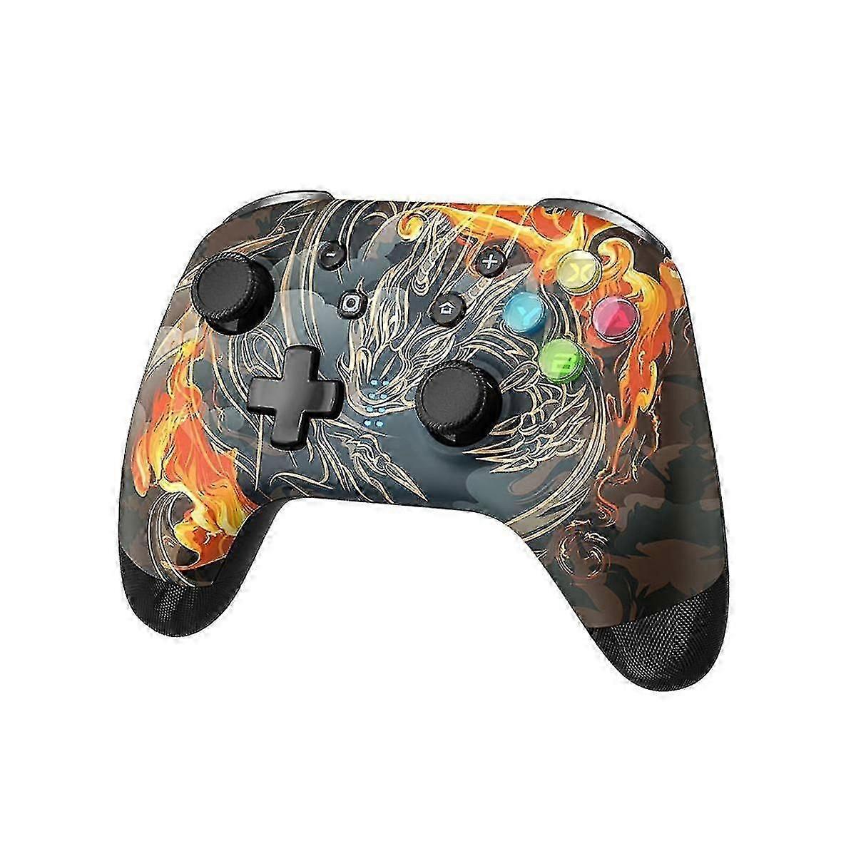 9124 Wireless Gaming Controller Multi-mode Connection Gamepad With Rgb Light For Switch, Pc, Android Ios