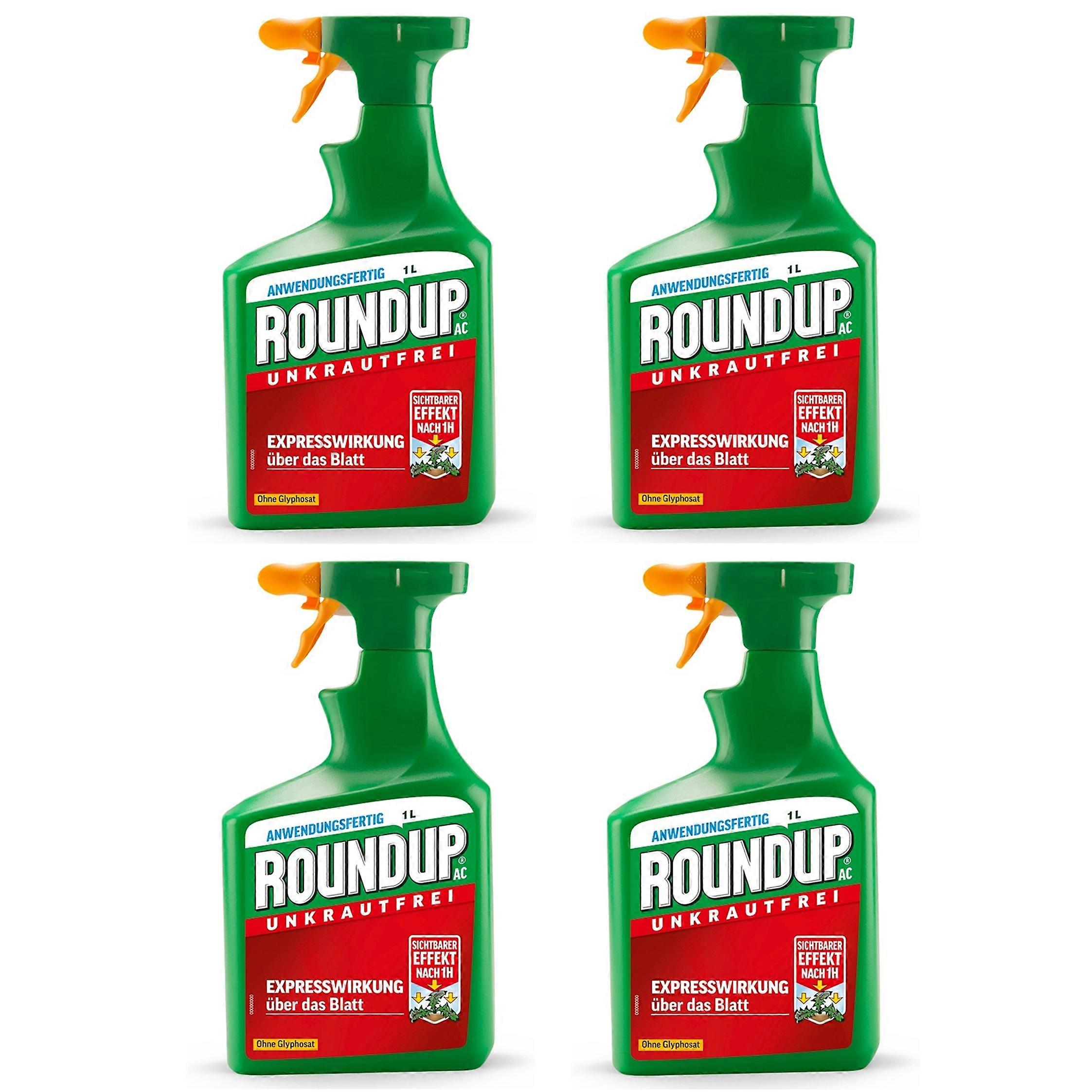 4 x ROUNDUP® AC, 1 litre