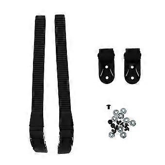Wheel Skate Strap Roller Skate Shoes for Fixation 2Set Durable Black PVC Belts