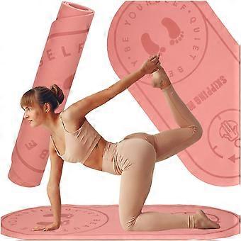 Yoga jumping exercise mat soundproofing non-slip 127x63x0.6 cm pink