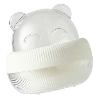 Cute Bear Makeup Sponge Holder for Travel and Hygienic Storage - Ventilated Beauty Blender Case
