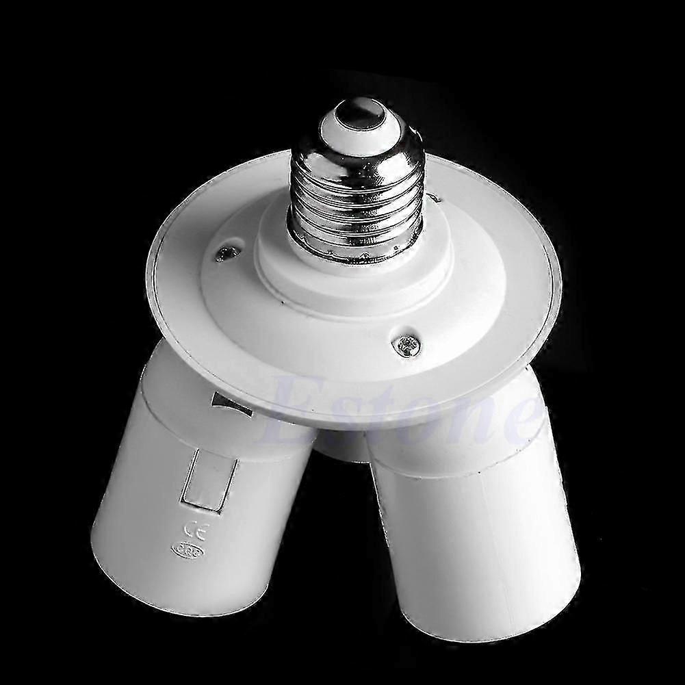 3 In 1 E27 Base Led Light Lamp Bulb Adapter Holder Socket Splitter For Softbox