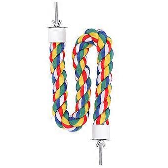 1PC papegøje bomuldsreb holdbart stående klatretov kæledyrsfugl tyggelegetøj til hjemmebutik (60cm)