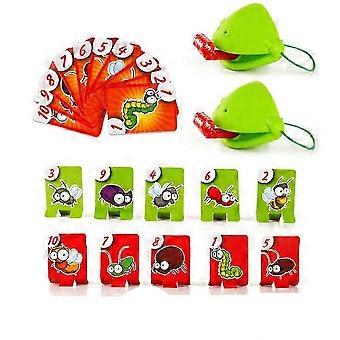 Frog Mask Wagging for Children Toys Funny Desktop Puzzle Card Licking Game Antistress Parent Child I
