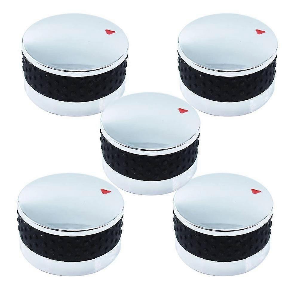 5pcs Control Knobs Replacement For Propane Natural Gas Range/ovenstove, Replacement In Mirror Round  -Yx