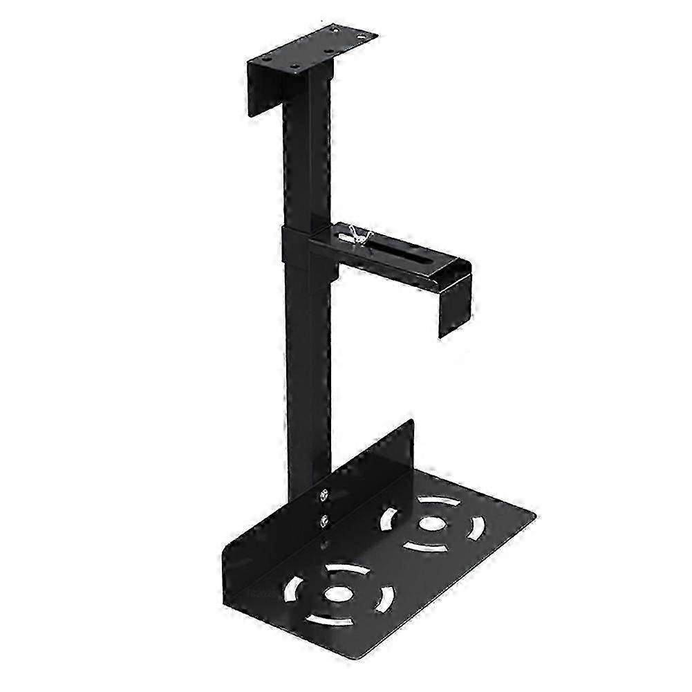 Universal Adjustable PC Case Holder Under Desk Wall Side CPU Stand Computer Mainframe Hanger Host Box Bracket Rack